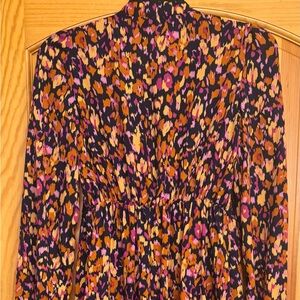 SHEIN Multicolor Abstract Print Dress